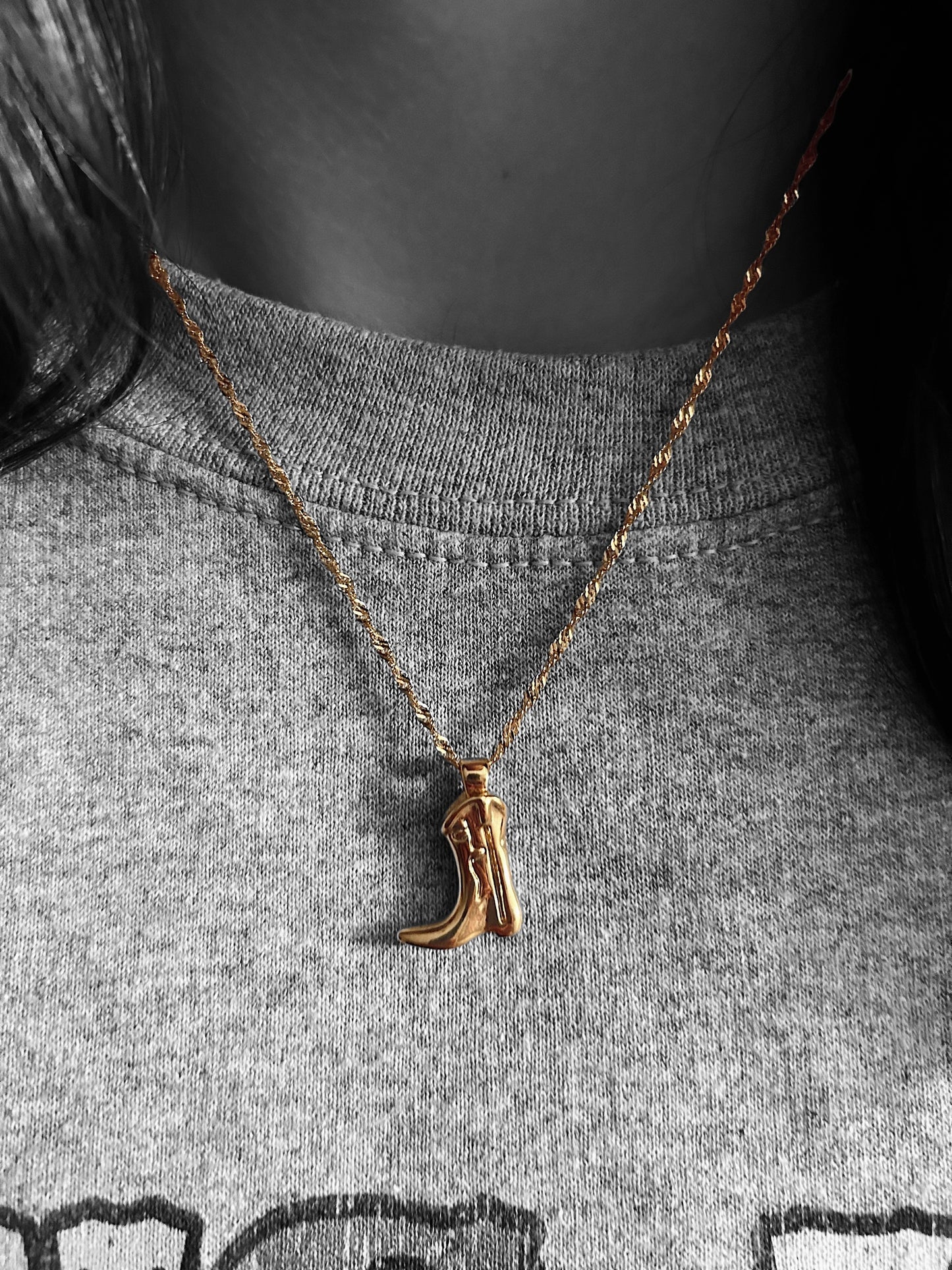 Cowgirl Boot Necklace