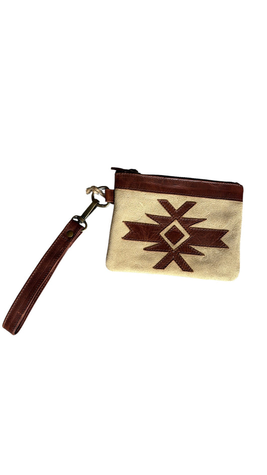Aztec Print Wristlet