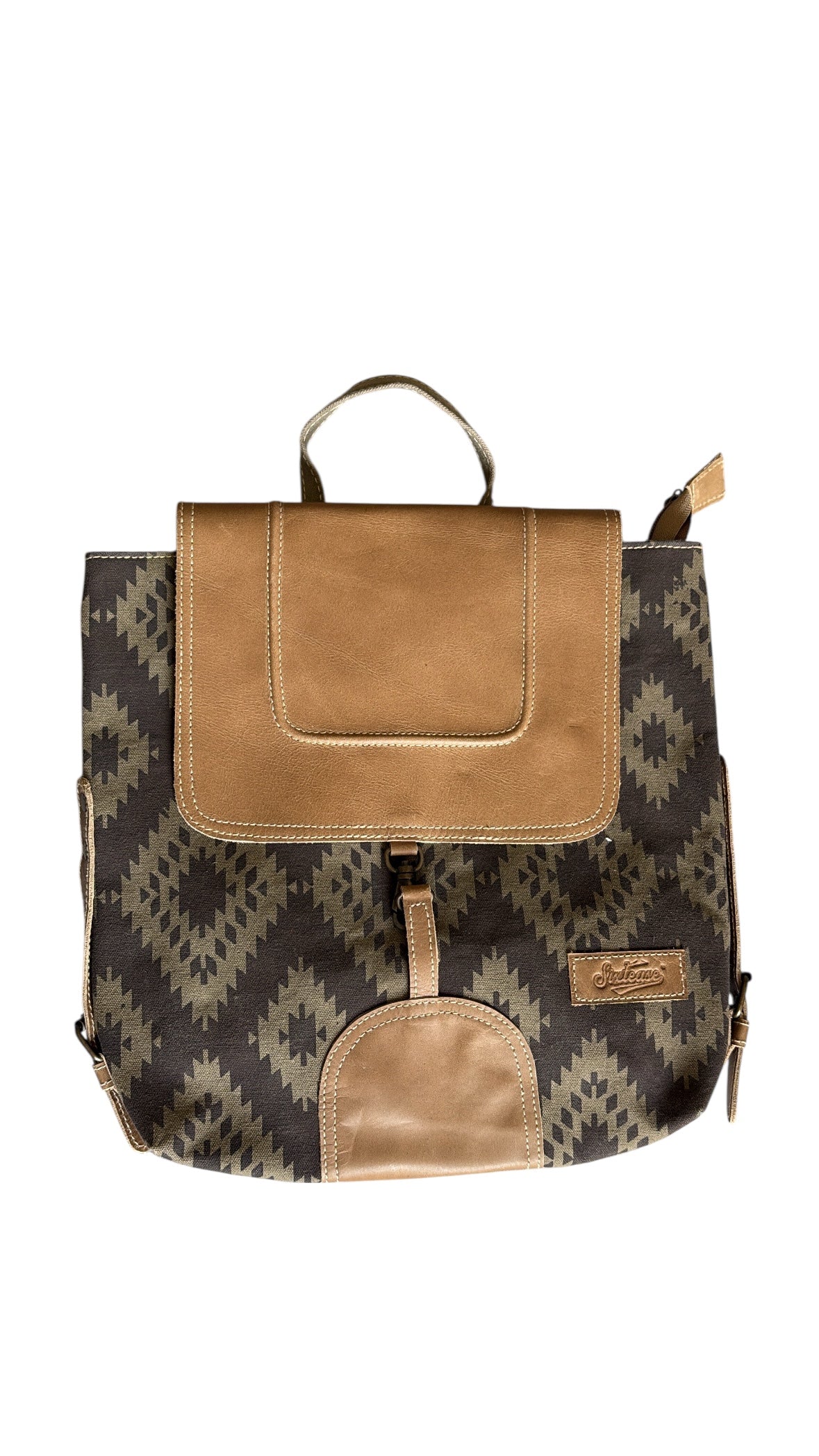 aztec leather backpack Western with Tooled Leather & Cowhide Tanned + Tooled rise design is meticulously crafted for exceptional comfort CLEARANCE! Black and White Striped