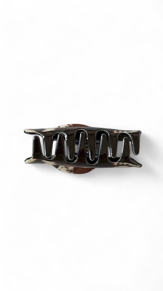 Cowhide Print Cowgirl Hat Hair Clip