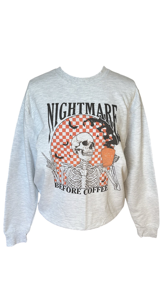Nightmare Before Coffee Crewneck Sweatshirt