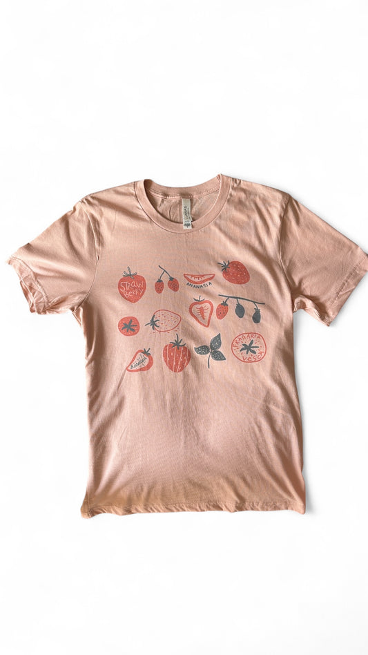 Organic Strawberry Graphic T-Shirt
