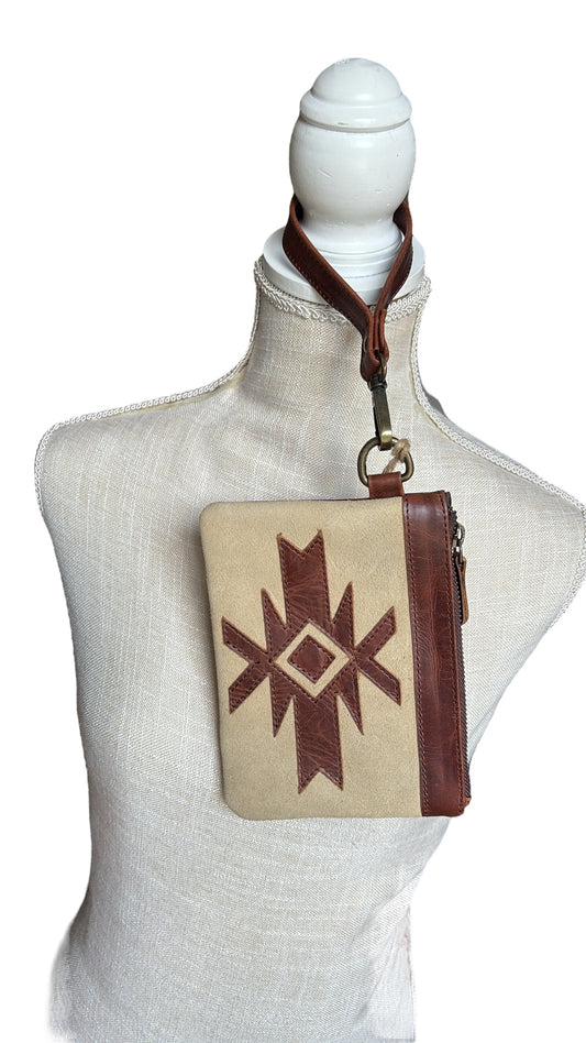 Aztec Print Wristlet