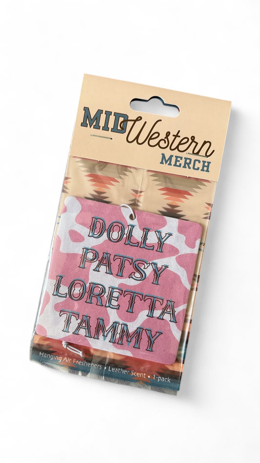 Dolly Patsy Loretta Tammy Car Freshner