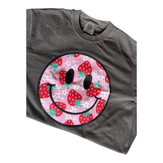 Strawberry Smiley Face Tshirt